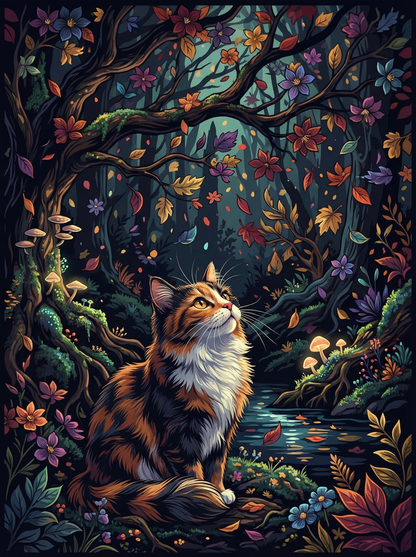 Moonlit Forest Watcher (80 Colours)