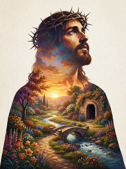 Jesus Resurrection Sunrise (80 Colours)