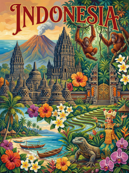 Indonesia Sacred Wonders (80 Colours)