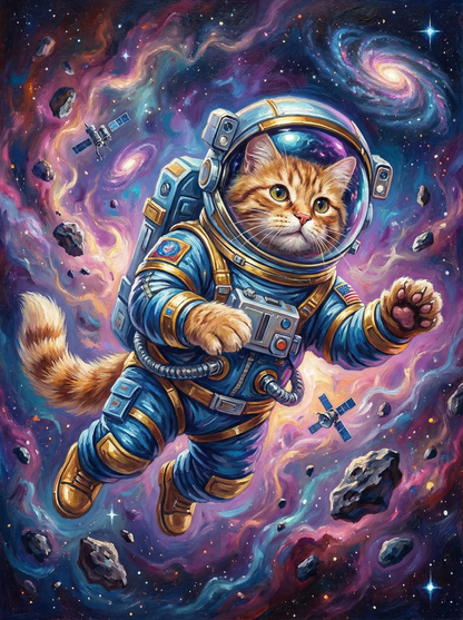 Cosmic Explorer Cat (120 Colours)
