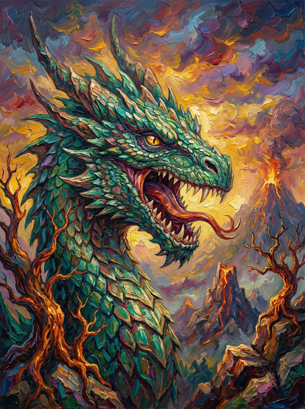 Emerald Fire Dragon (80 Colours)
