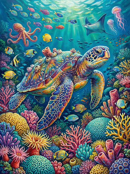 Ocean Reef Turtle (120 Colours)