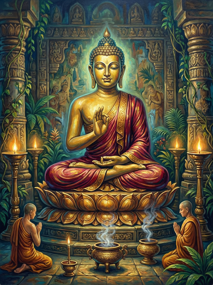 Golden Buddha Serenity (120 Colours)