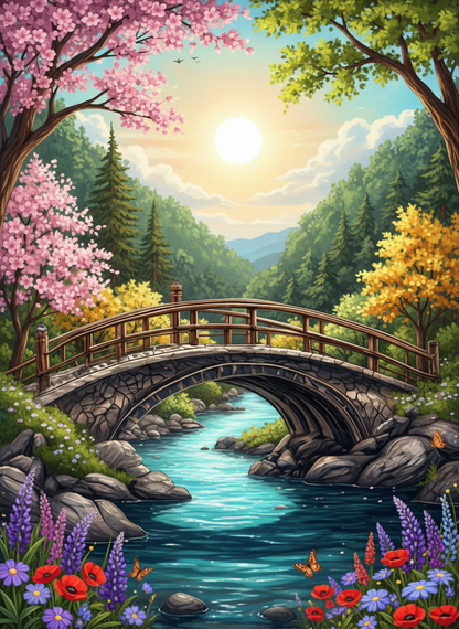 Sunlit Bridge (120 Colours)