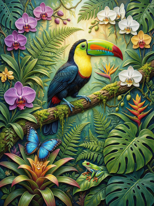 Tropical Toucan Jungle (80 Colours)