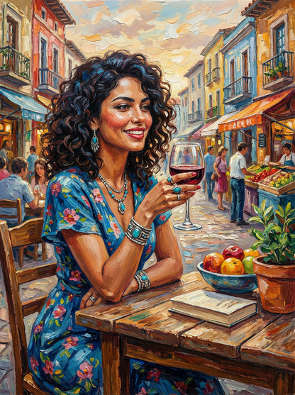 Mediterranean Wine Street (120 Colours)