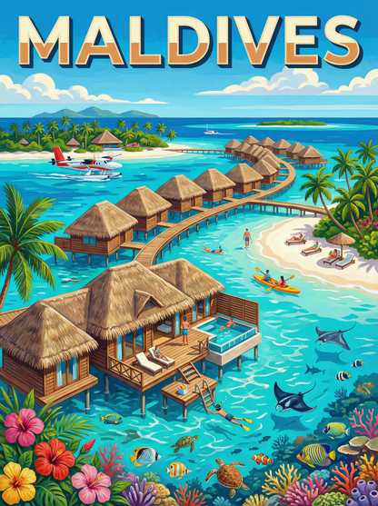Maldives Island Escape (120 Colours)