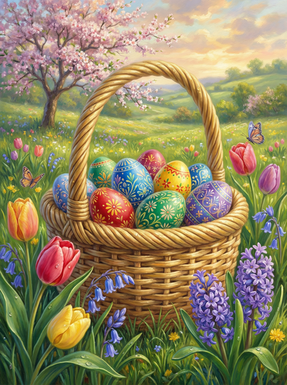Springtime Easter Basket (120 Colours)