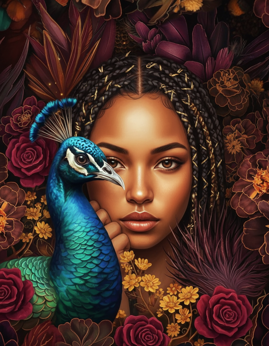 Peacock Feather Bloom (120 Colours)
