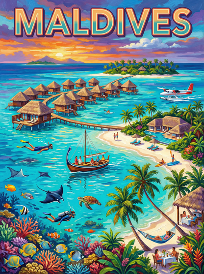 Maldives Island Escape (120 Colours)