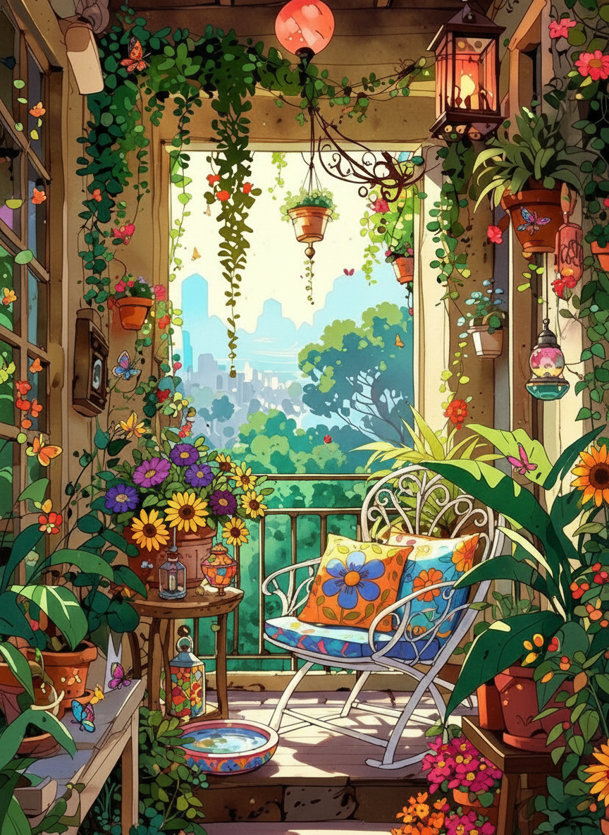 Balcony Garden (80 Colours)