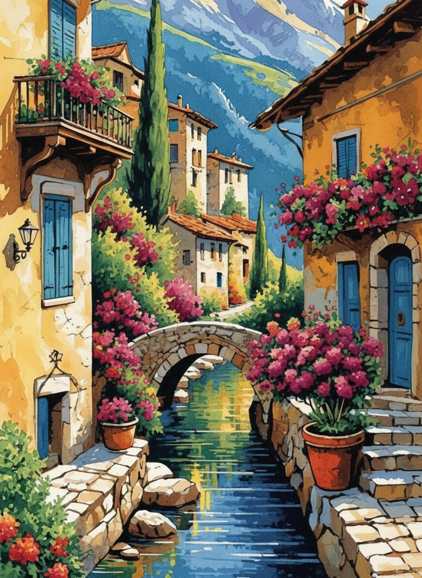 Tuscan Bridgeway (120 Colours)