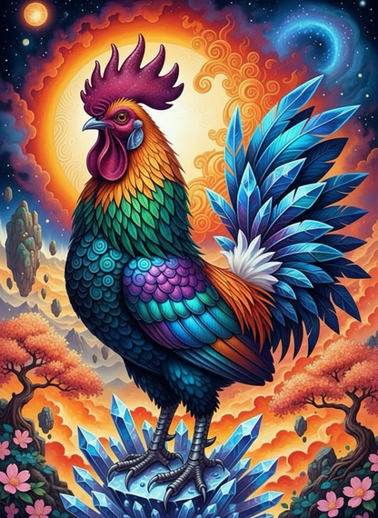 Crystal Rooster (120 Colours)