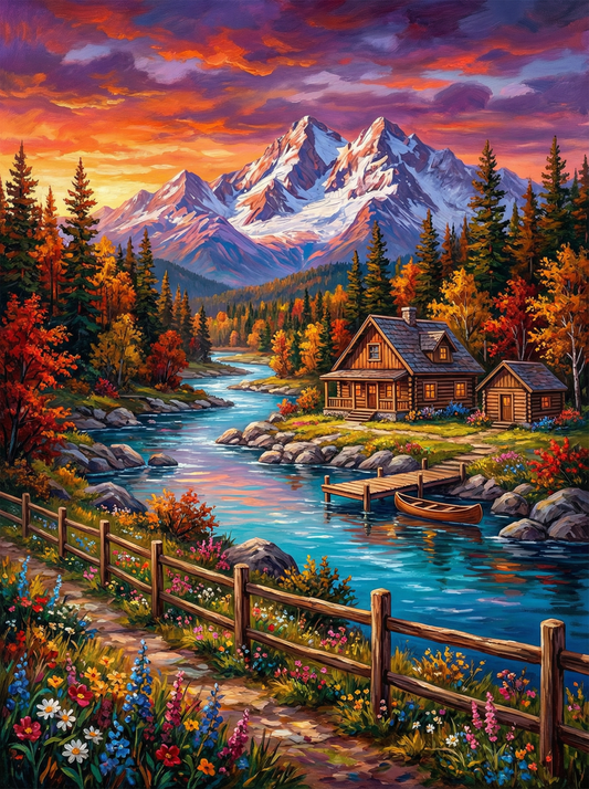 Autumn River Retreat (80 Colours)
