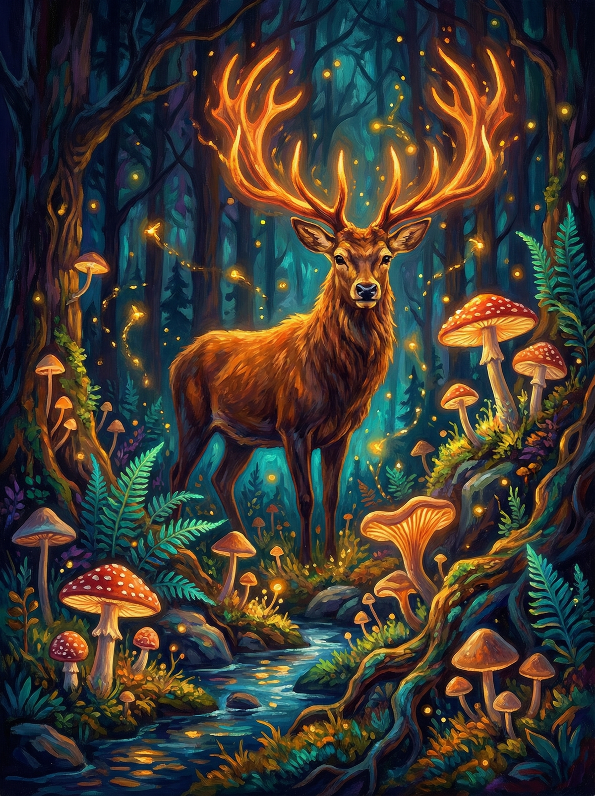 Enchanted Forest Deer (120 Colours)