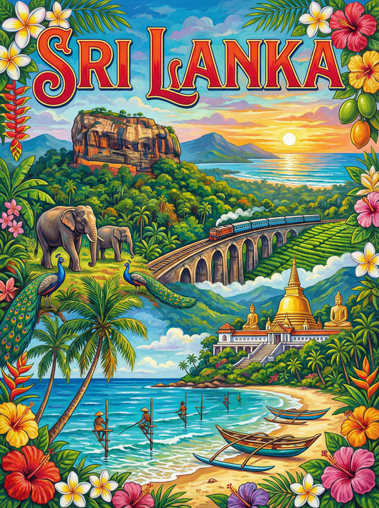 Sri Lanka Golden Trails (80 Colours)