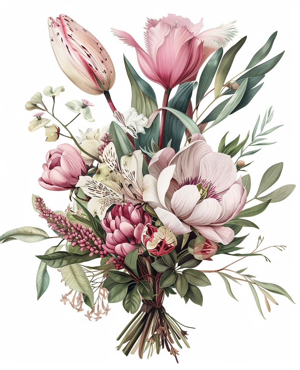 Botanical Elegance (80 Colours)