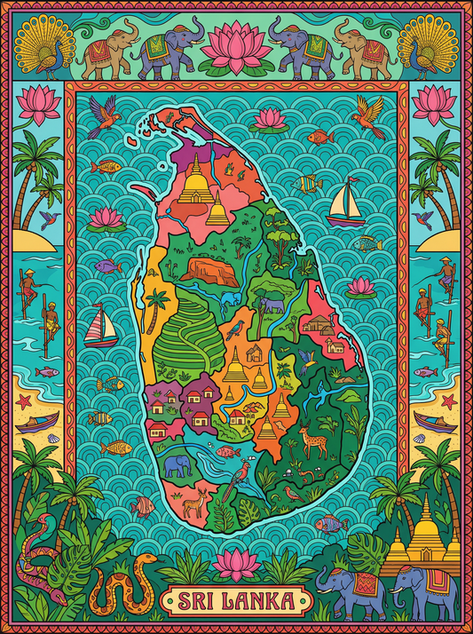 Sri Lanka Cultural Tapestry (80 Colours)