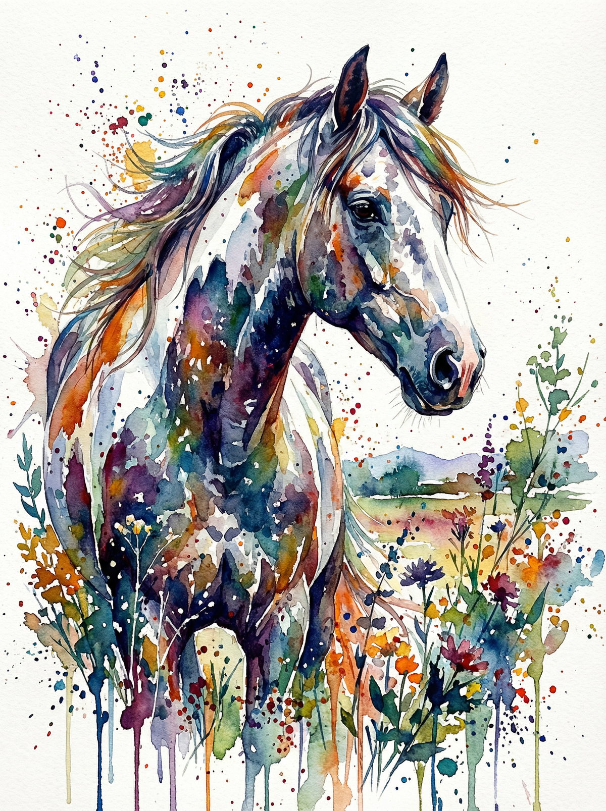 Wildflower Spirit Horse (120 Colours)