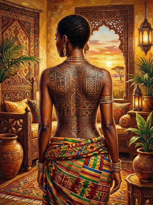 African Geometric Tattoo Savanna (80 Colours)