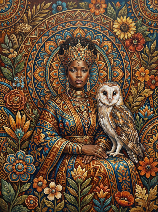 African Queen Barn Owl (80 Colours)
