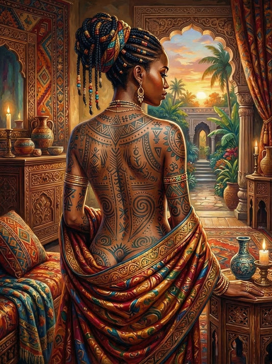African Tribal Tattoo Sunset (120 Colours)