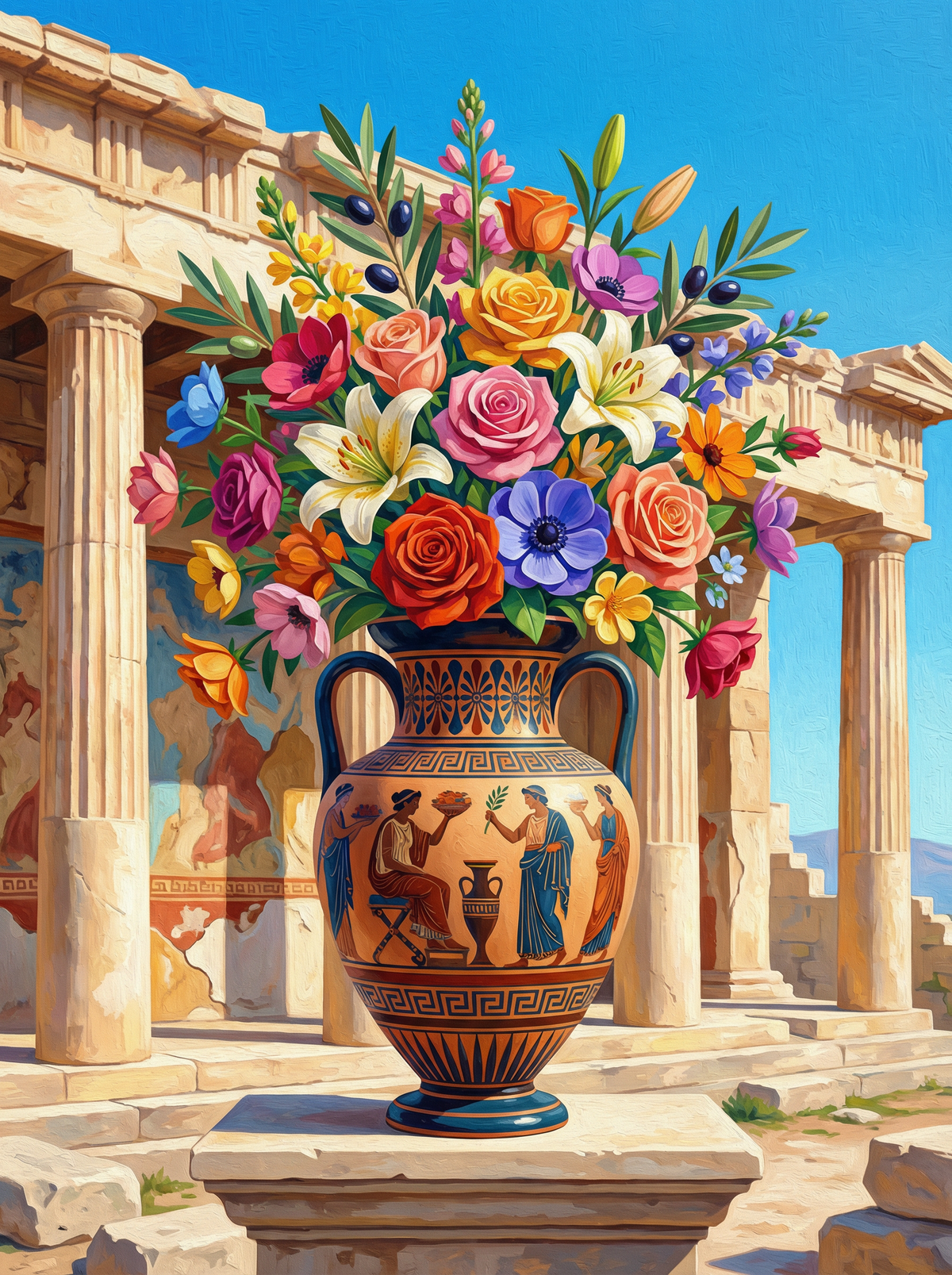 Ancient Greek Temple Bouquet (120 Colours)