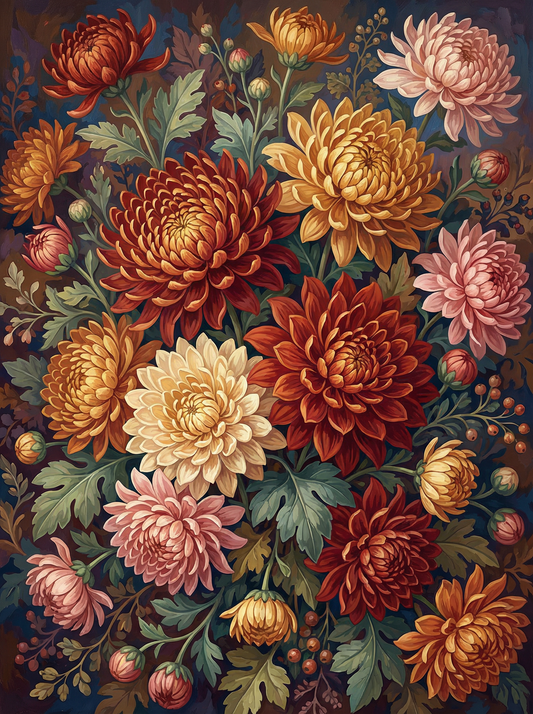 Autumn Dahlia Garden (120 Colours)