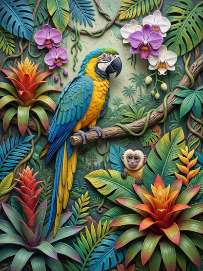 Tropical Macaw Bloom (120 Colours)