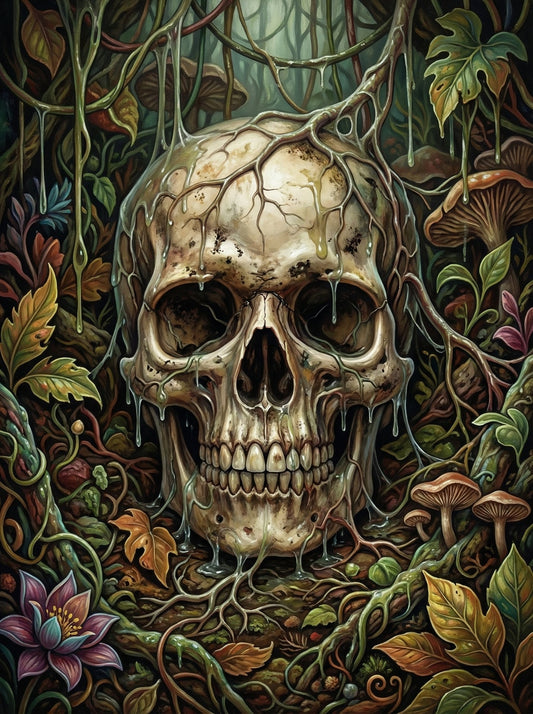 Botanical Skull Garden (120 Colours)