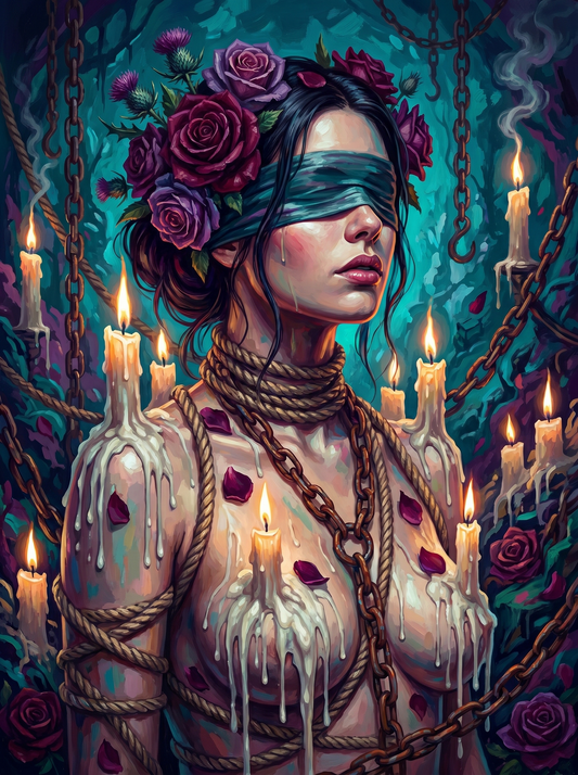 Bound In Teal Roses (80 Colours)