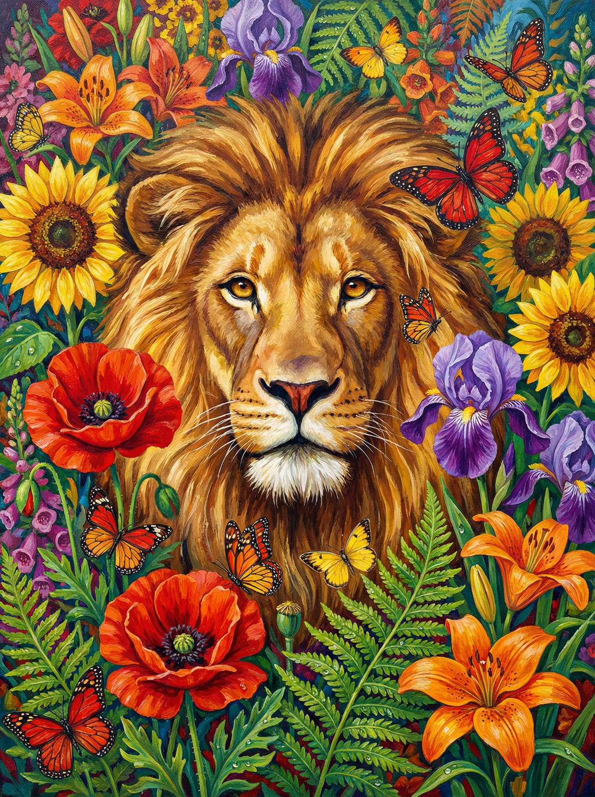 Sunlit Lion Bloom (120 Colours)