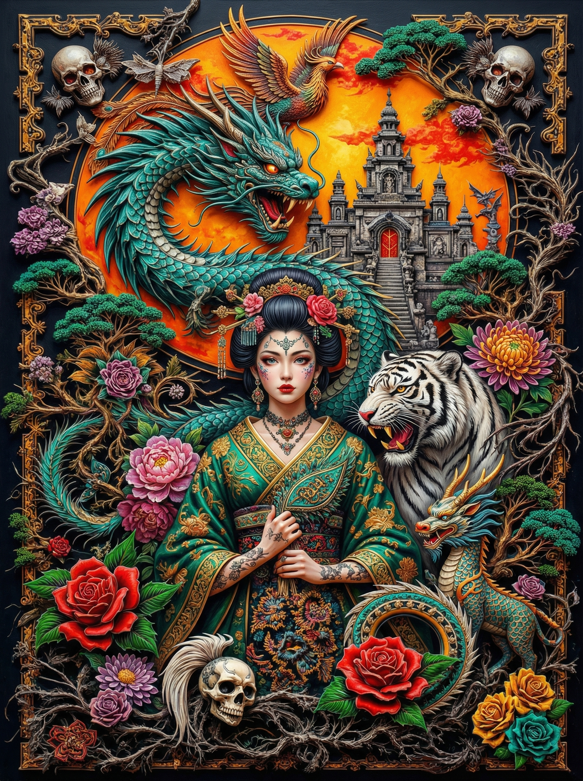 Castle Dragon Princess (120 Colours)