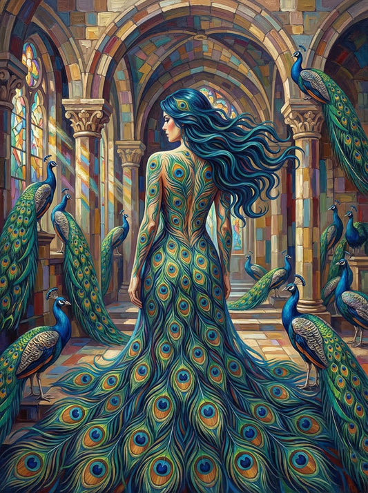 Cathedral Peacock Gown Queen (120 Colours)