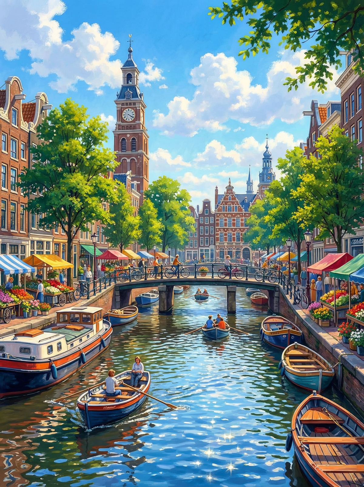 Sunny Day in Amsterdam (120 Colours)