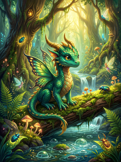 Enchanted Forest Dragon (120 Colours)