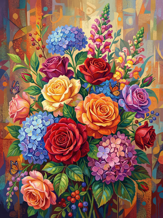 Colorful Flower Medley (120 Colours)