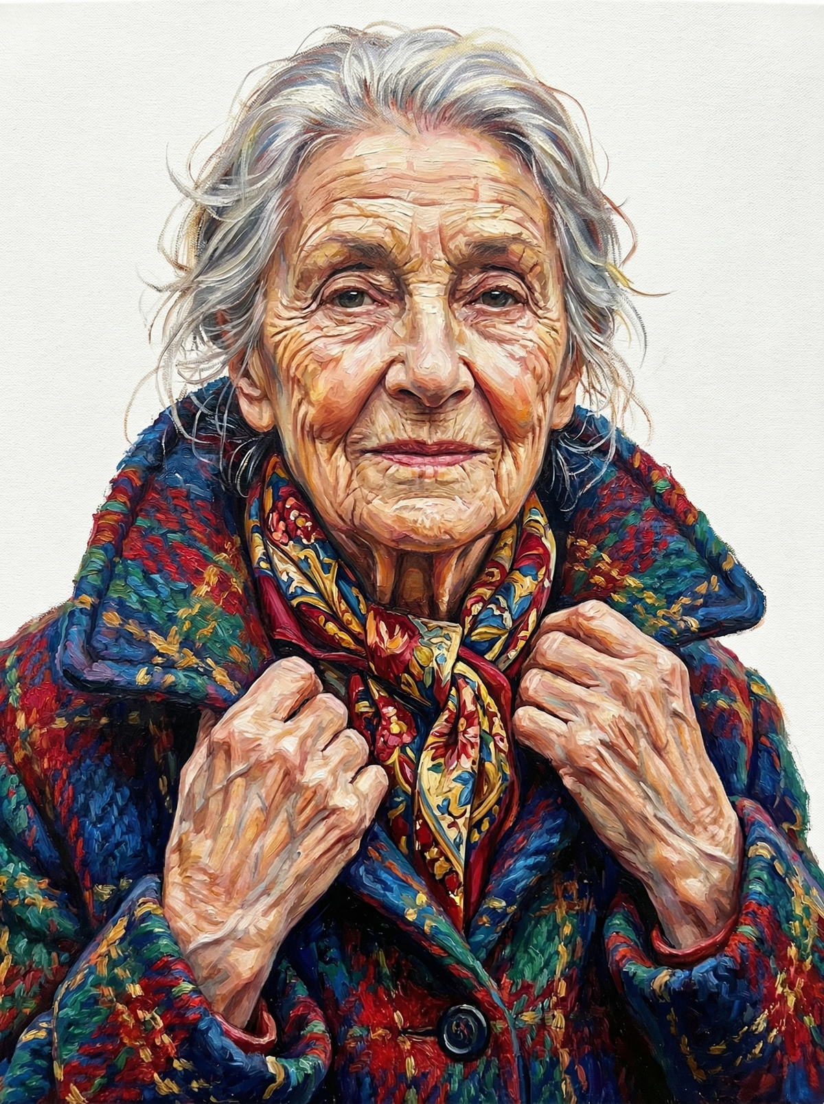 Colorful Plaid Grandmother (120 Colours)