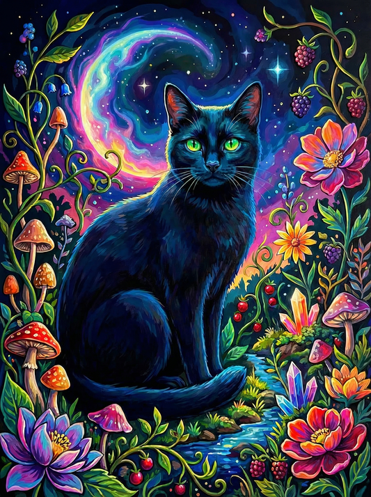 Cosmic Black Cat Galaxy (80 Colours)