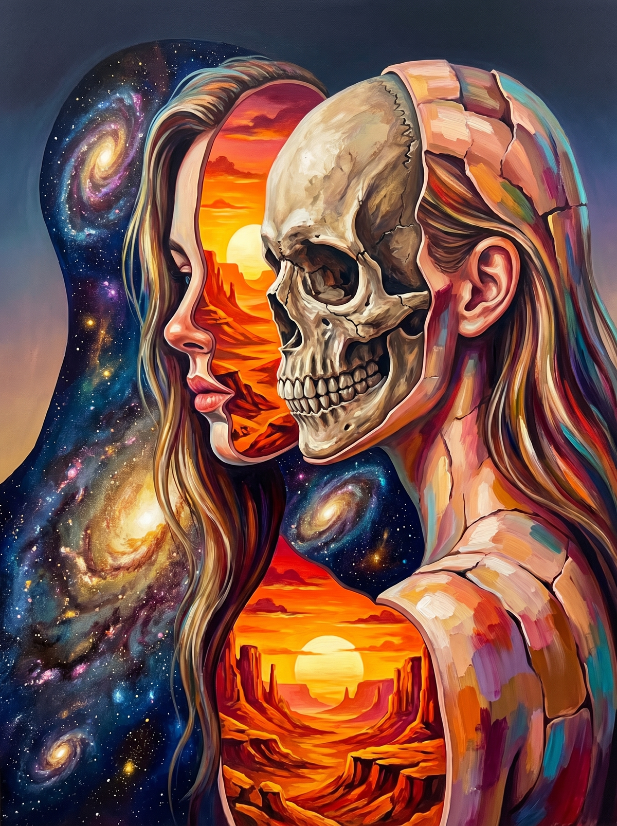 Cosmic Skull Universe Woman (80 Colours)
