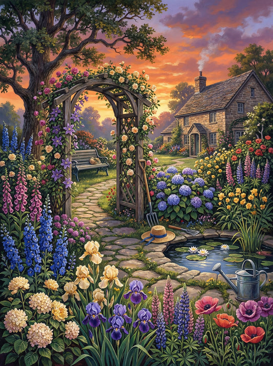 Cottage Garden Sunset (120 Colours)