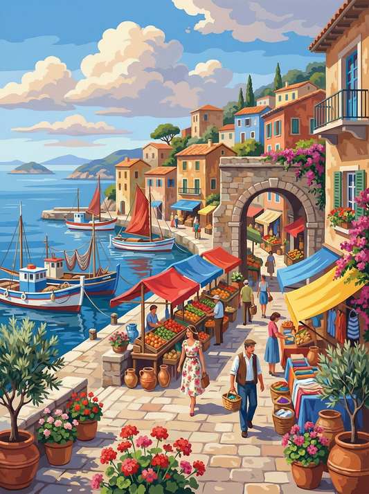 Mediterranean Harbor Market (80 Colours)