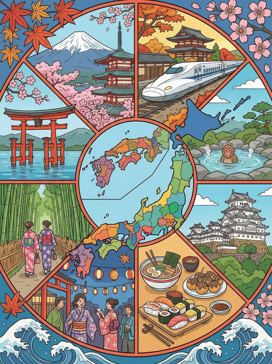Japan Cultural Mosaic (80 Colours)