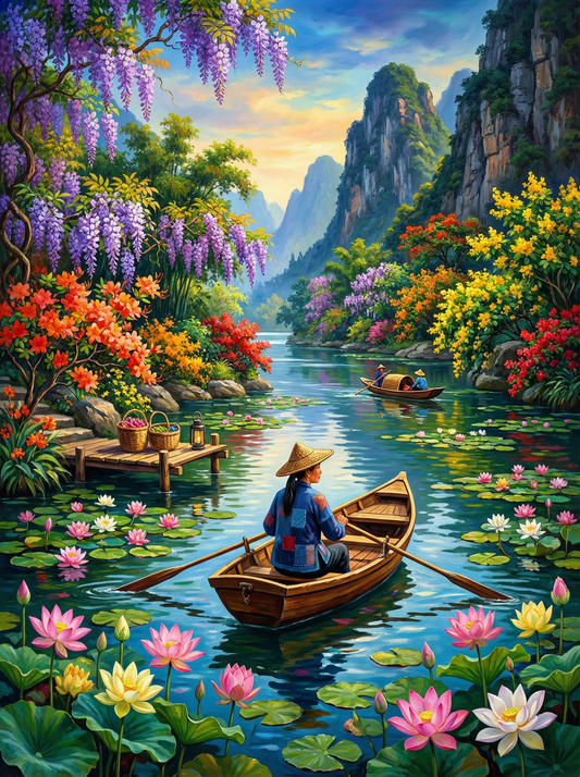 Lotus River Journey (80 Colours)