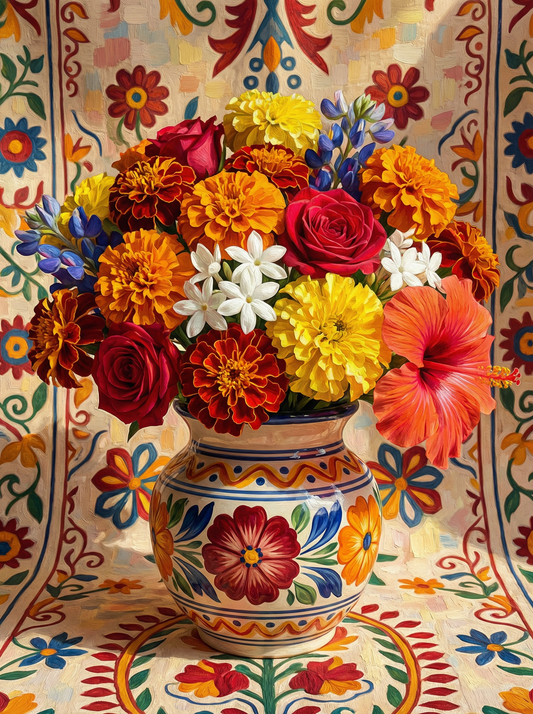 Decorative Moroccan Blooms (80 Colours)