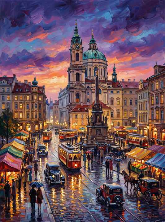 Old Town Twilight Tram (80 Colours)