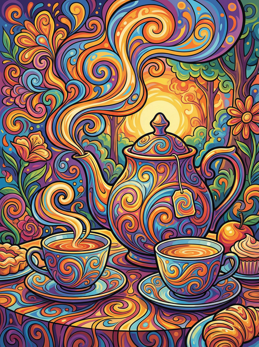 Swirling Tea Symphony (80 Colours)