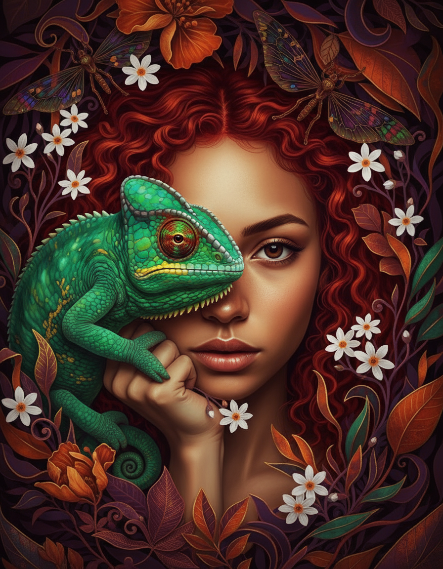 Chameleon Red Curls (120 Colours)