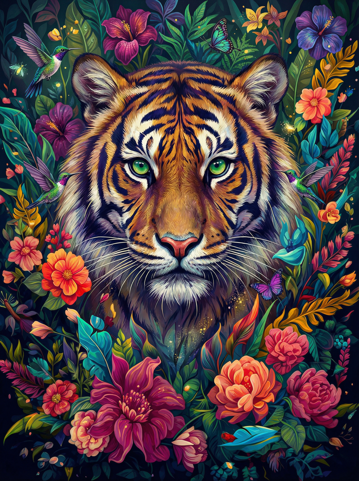 Jungle Bloom Tiger (80 Colours)