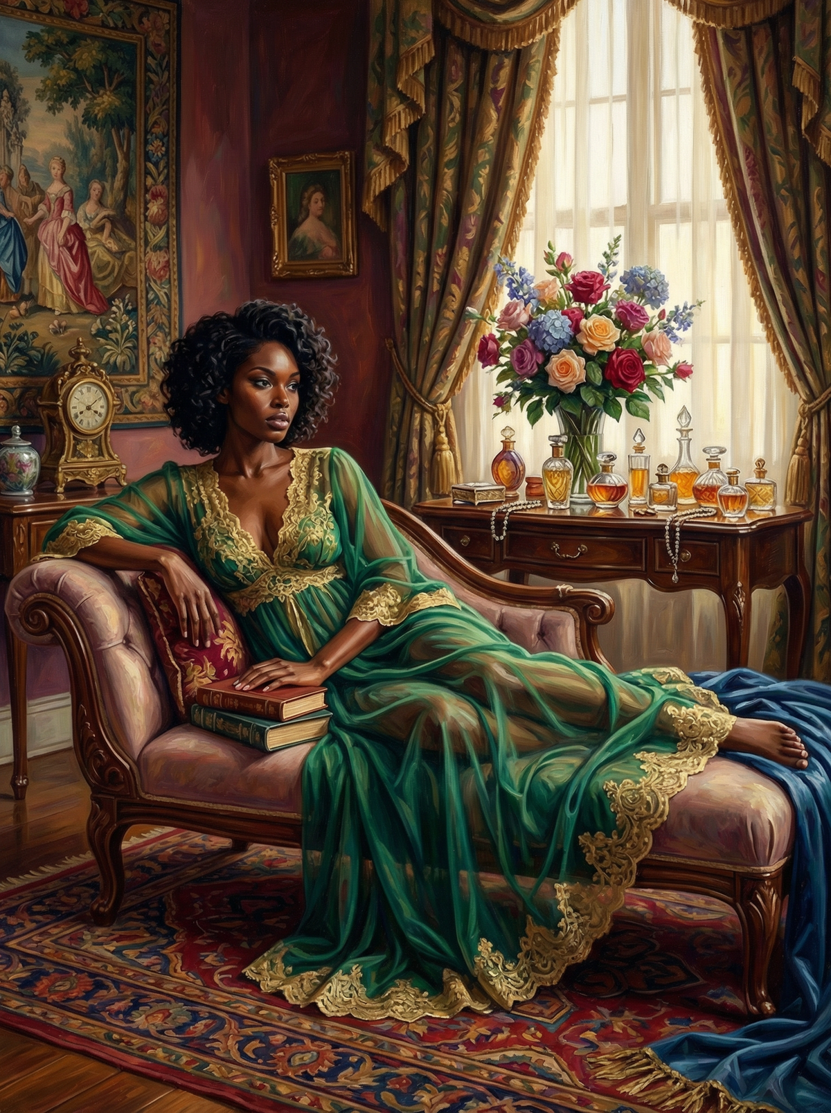 Emerald Silk Portrait (120 Colours)